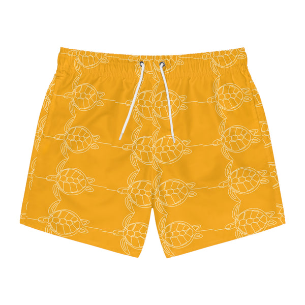 Turtle Swim Shorts Yellow-White